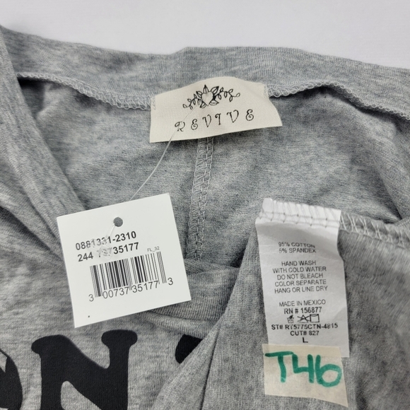 NWT Revive On the Naughty list cropped holiday Christmas tshirt - Picture 4 of 4